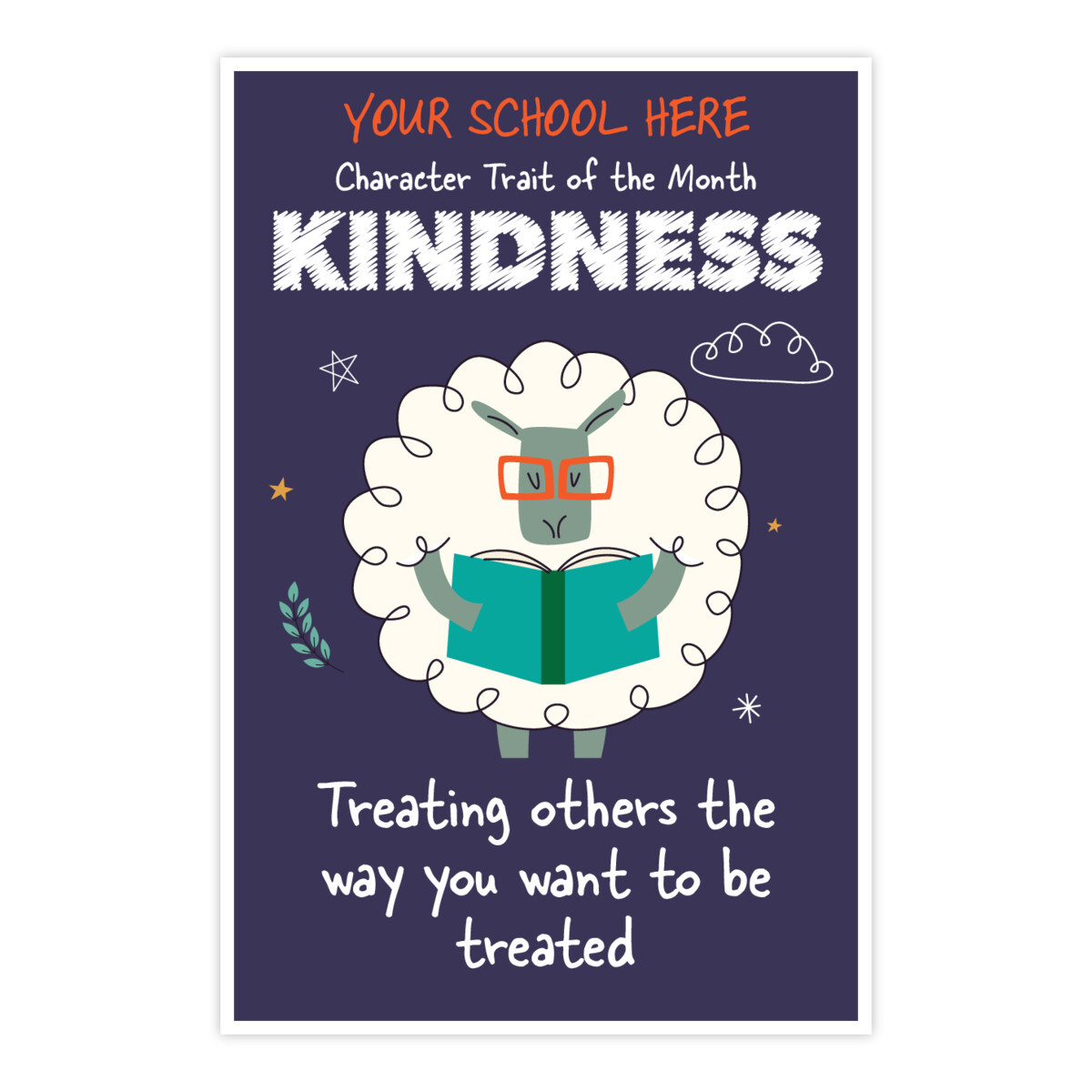 Character Trait of the Month Custom Poster - Kindness (Sheep)