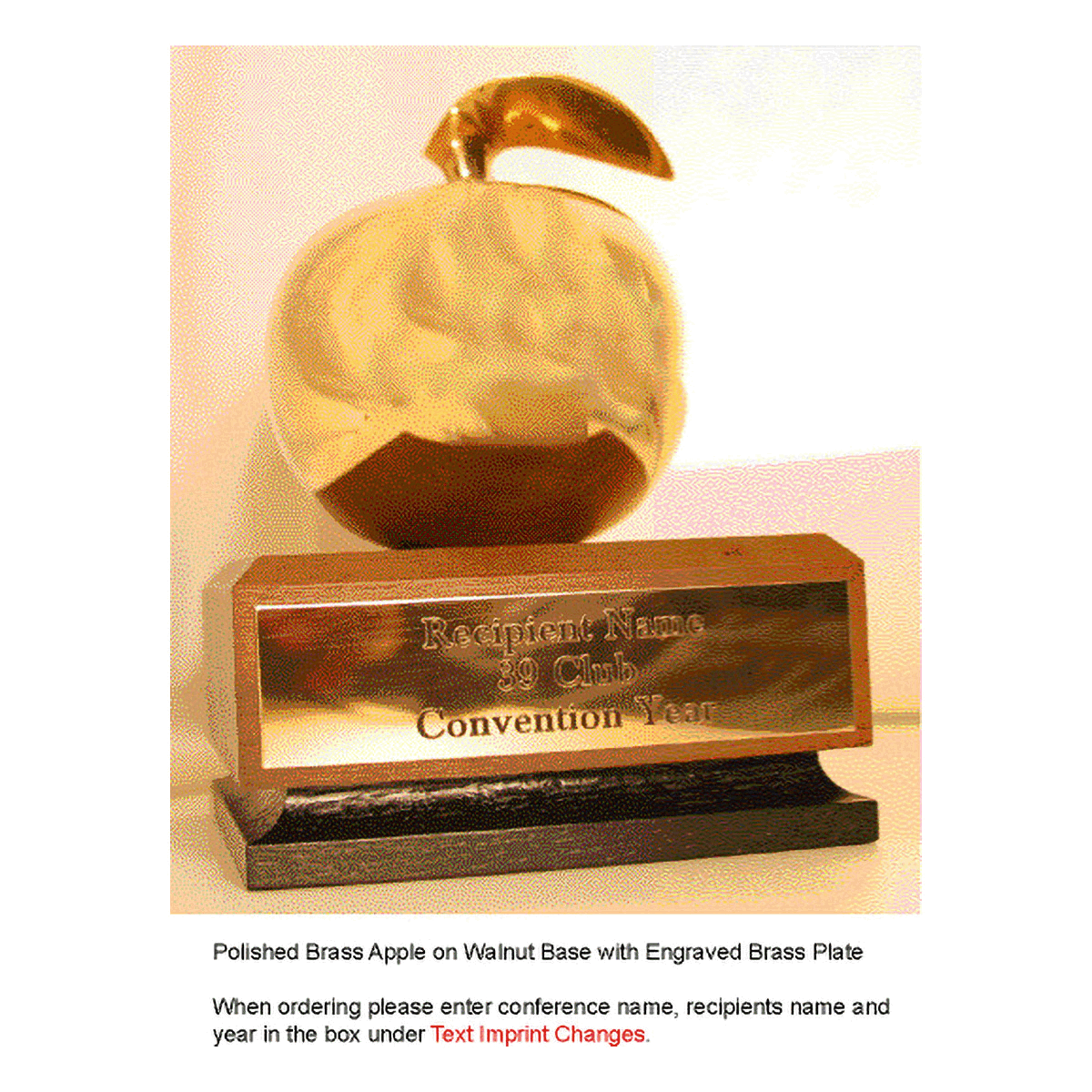 Custom Golden Apple (39 Club Award)