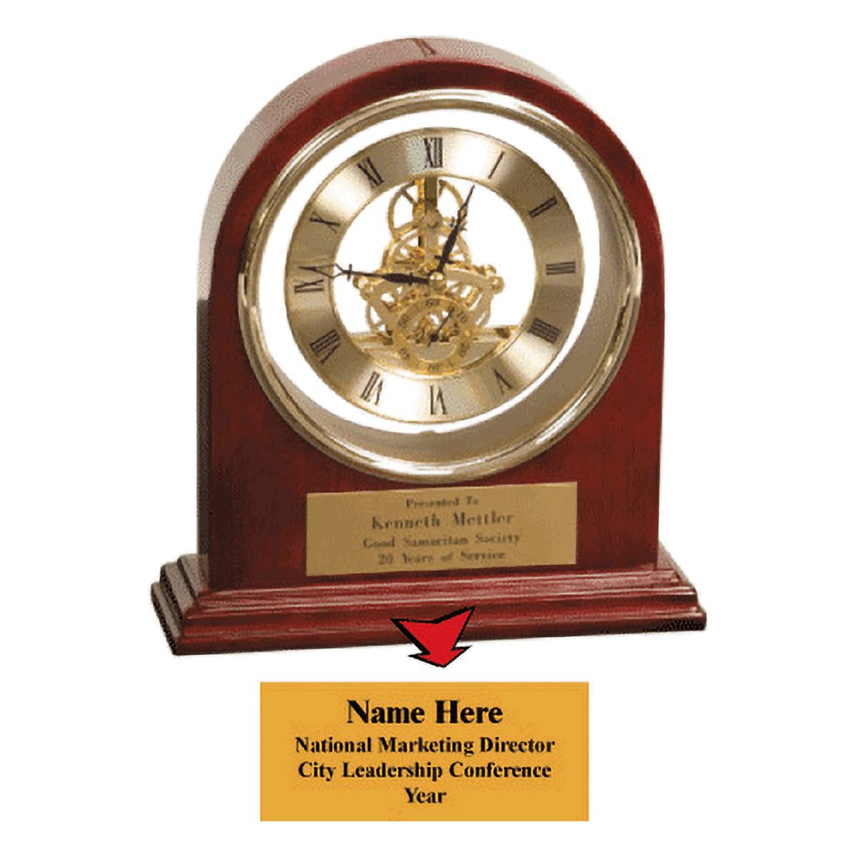 Custom Award Clock (National Marketing Director)