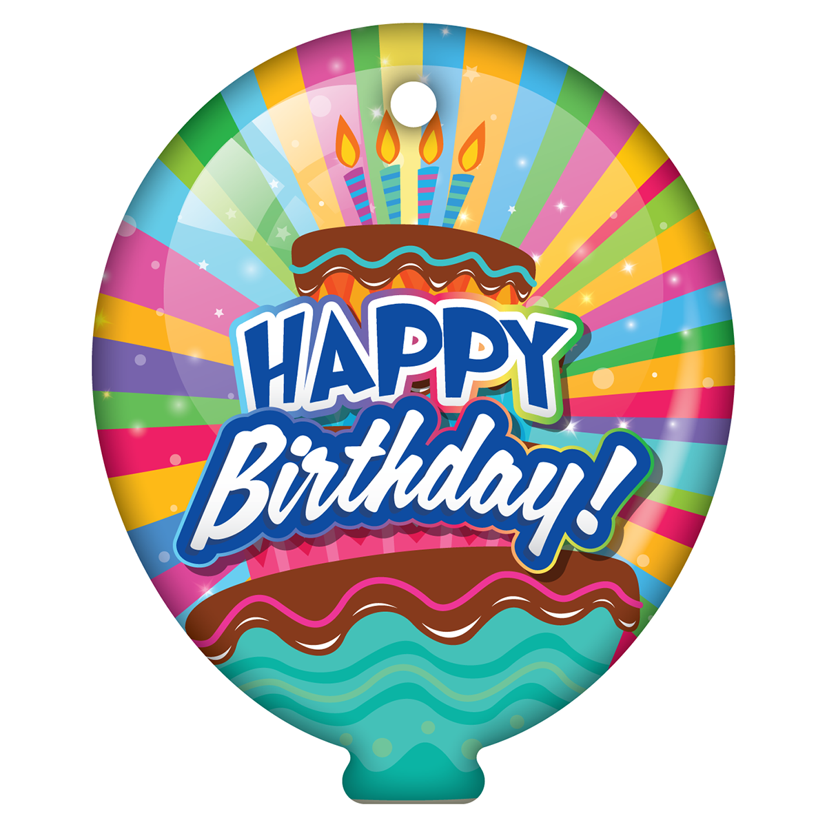 Custom Birthday Balloon Tag