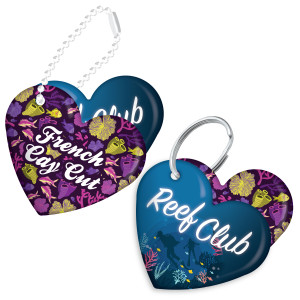 Custom  Waterproof Heart Tag