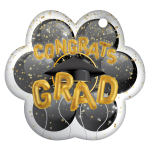 Custom Graduation Balloon Paw Tag